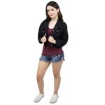 Womens Plus Size Cropped Denim