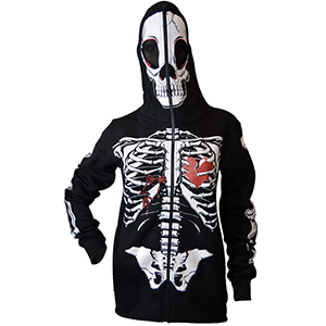 Womens Skeleton Skull Full Face Mask