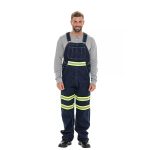 Mens Hi-Vis Bib Denim Visibility